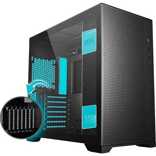 Корпус FSP CMT580B без БЖ Black (CMT580B) - фото 6