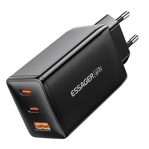 Сетевое зарядное устройство для EssagerDIANYUN 67W GaN travel charger 2C+A черный - фото 3