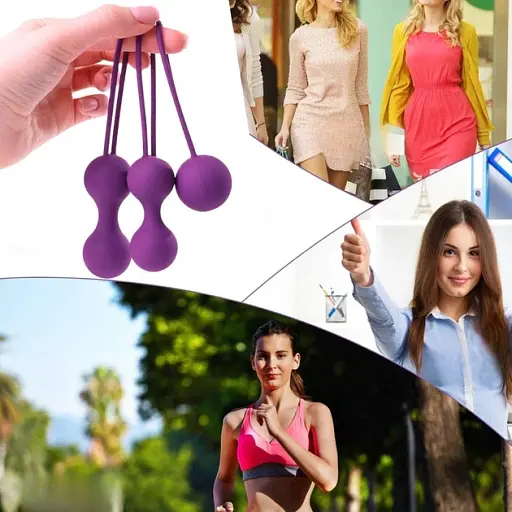 Набор вагинальных шариков I’MCUM Kegel Ball Силиконовые Фиолетовые 3 шт (IM-KGE001) - фото 3