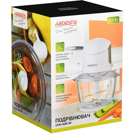 Подрібнювач Ardesto CHK-4001W - фото 5