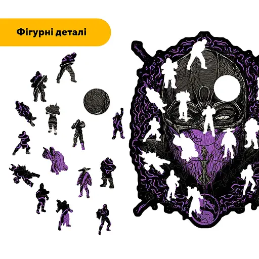 Пазл деревяний Мортал Комбат Рейн, А5, Картонна коробка 35 елементів - фото 3