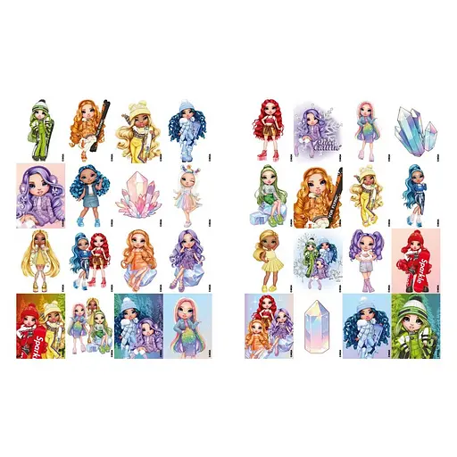 Розмальовка зі стікерами "Rainbow High Winter Break" Ідейка LCB34, 16 сторінок - фото 2