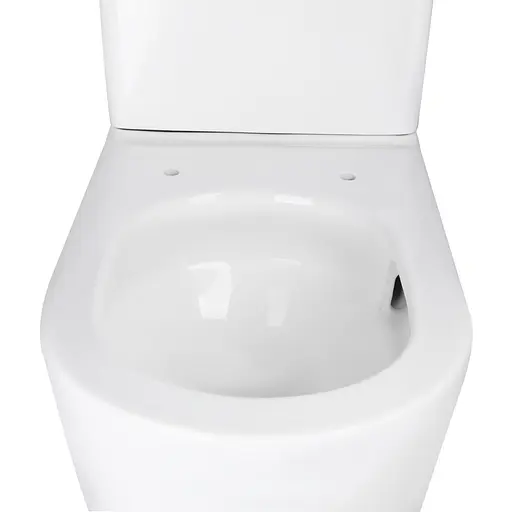 Унитаз-компакт Qtap Scorpio безободковый Ultra Quiet с сиденьем Soft-close QT14222125AUQW, Белый - фото 3