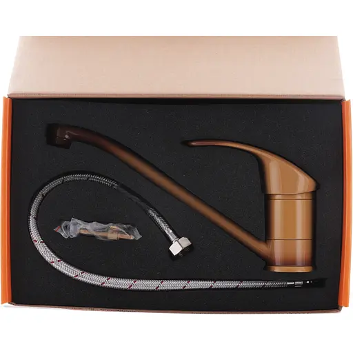 Змішувач для кухні Haiba Mars 004 коричневий HB0244 Коричневий - фото 4