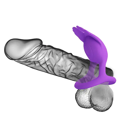 Виброкольцо Pretty Love Silas Vibrant Penis Ring 9.5 см фиолетовый - фото 3