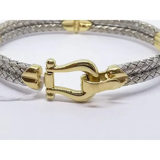 Золотий жорсткий браслет Столична Ювелірна Фабрика. 322495Ж - фото 3