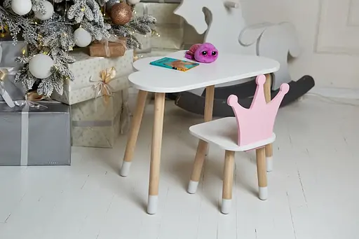 Дитячий столик Хмара та стільчик Корона рожева - фото 7