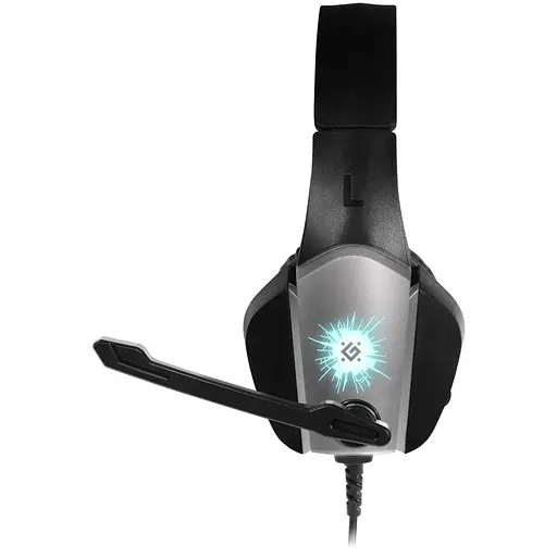 Ігрові навушники Defender X-Skull з мікрофоном і регулятором гучності (Black-Grey) - фото 7