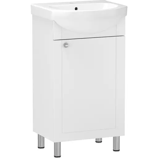 Тумба для підлоги RJ Fort-B з умивальником Arteco K667-005 40 см Білий RJFU010-0140WHSET(RJFU010-0140WH + K667-005) Білий - фото 1