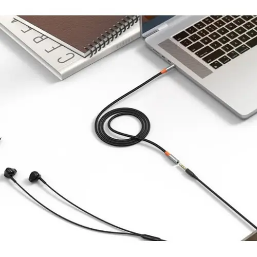 Адаптер XO NB-R269A 3.5 мм Male 3.5 мм Female 1 м Черный - фото 2