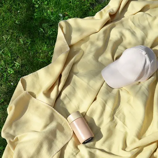 Плед-подушка Bergamo Mild флисовая 180х150 см песочно-бежевая (202312pl-17) - фото 3