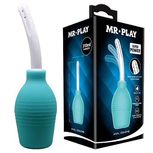 Анальний душ MR Play Anal Douche 310 мл (бірюзовий) - фото 2