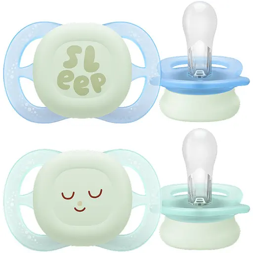 Пустышка Philips Avent Ultra Start 0+ мес. 2 шт. бирюзовая (SCF075/18)