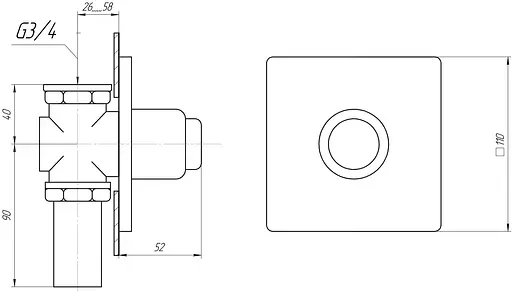 Кран-дозатор для унітазу Tremolada Tremo-471, Хром - фото 3