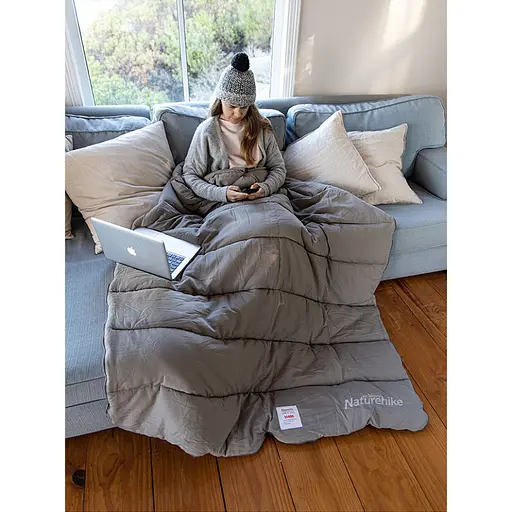 Спальный мешок с капюшоном с обычным мешком для хранения Naturehike M300 CNK2350WS023, зеленый, левый - фото 13