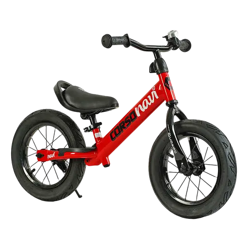 Велобіг Corso Navi, сталева рама, колесо 12", надувні колеса, підніжка, підставка для ніг, дзвоник NV-12306