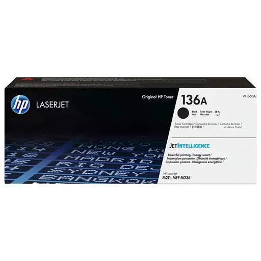 Картридж HP 136A (W1360A), Black, LJ M211/M236, 1150 стор.