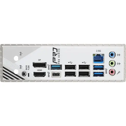 Материнская плата ASRock A620AM PRO RS (AM5/A620A, 4xDDR5, PCIex16, DP/HDMI, 2xSATA, 3xM.2, 2.5GLan, 8ch, mATX) - фото 4