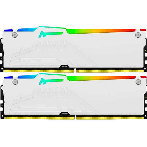 Оперативная память Kingston Fury 32GB (2x16GB) DDR5 6000MHz Beast RGB EXPO White (KF560C36BWE2AK2-32) - фото 3