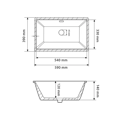Умивальник VBI Manarola white врізний VBI-018006, Білий - фото 2