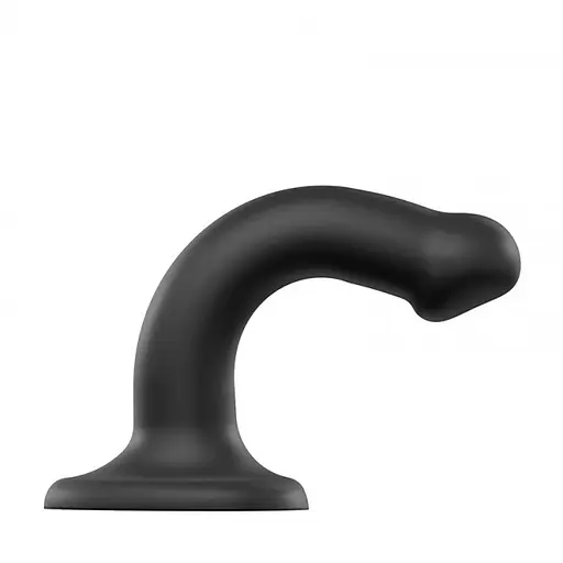 Фалоімітатор Strap-On-Me Bendable Double Density S 17 см чорний - фото 2