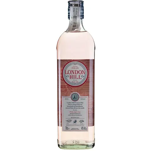 Джин London Hill Pink Gin 40% 0.7 л - фото 1