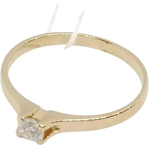 Золотое кольцо Столичная Ювелирная Фабрика с фианитом. 140577 15,5