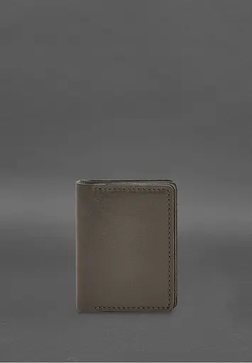 Кожаная обложка для водительского удостоверения, ID и пластиковых карт 2.1 темно-бежевый - фото 2