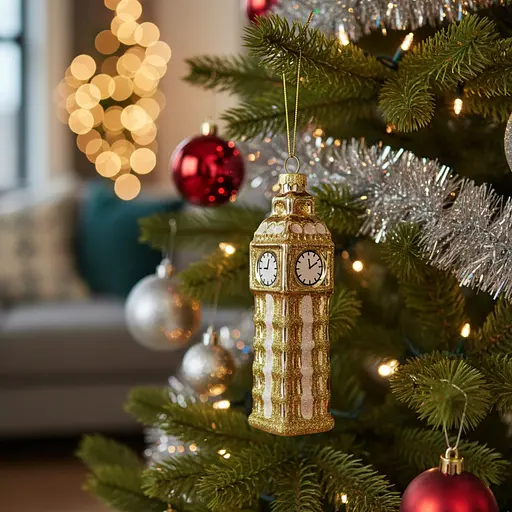 Прикраса ялинкова Handicraft Вежа 13 см скло - фото 3