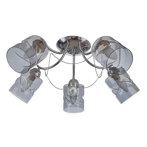 Люстра стельова Brille в спальню E27 60W CH (LK-690C/5)