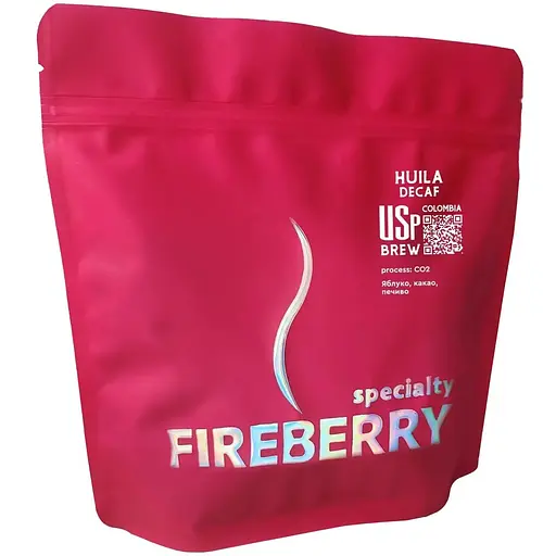 Кофе в зернах Fireberry Сolombia Huila Decaf 0,25 кг - фото 1