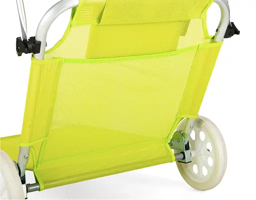 Шезлонг лежак Outtec Sun з дашком жовтий - фото 5