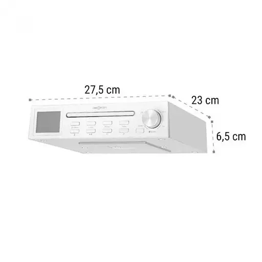 Кухонное интернет радио OneConcept Streamo Chef (10034051) Белый - фото 2