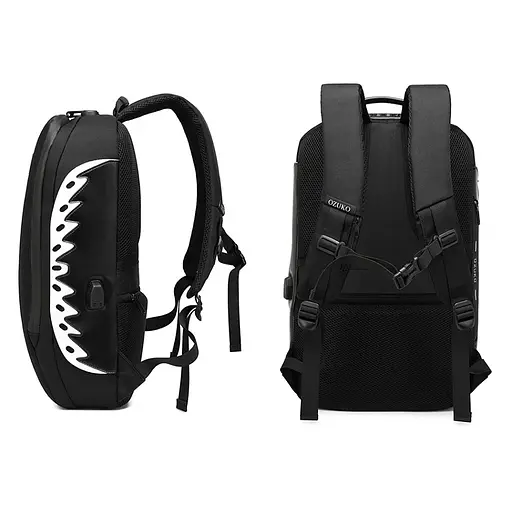 Городской рюкзак Ozuko 9282 с кодовым замком Черный - фото 3