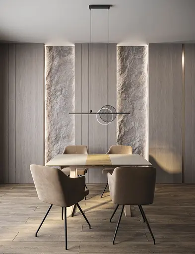 Підвісний стельовий світильник Babich Studio Mid 900 Black (RAL 9005) - фото 3