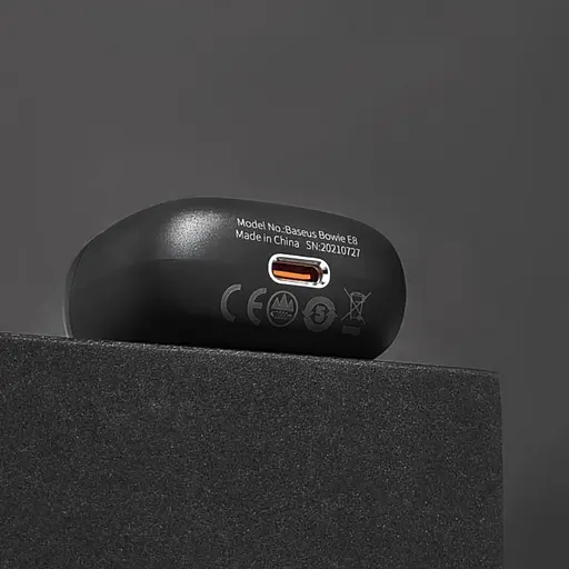 Беспроводные наушники Baseus True Wireless Earphones Bowie E8, IPX5, BT5.3, DCLL, 40mAh, 350mAh, 5h, Black NGE8-01 - фото 7