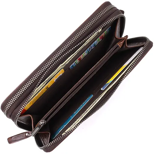 Чоловічий клатч із натуральної шкіри Vintage 12х21х3,5 см sum0027502 - фото 7