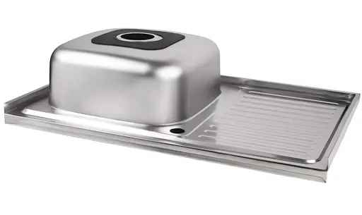 Кухонная мойка Brinex 5080-L 0.6 мм, накладная BRIN5080LSAT06 - фото 4