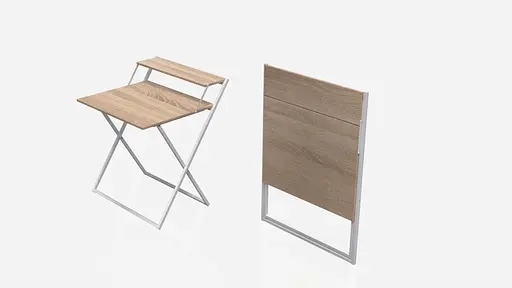 Стол трансформер Компакт 4 750x790x720 Белый металл ДСП Дуб Сонома 16 мм FRD-104700 - фото 4