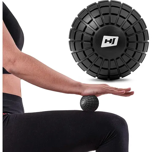 Массажный мяч Hop-Sport HS-A125MB EVA 125 мм Черный - фото 4