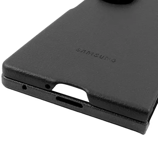 Кожаный чехол Leather Case (AAA) для Samsung Galaxy Z Fold6 Black - фото 6