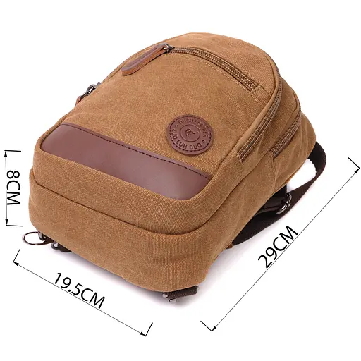 Оригінальна сумка для чоловіків через плече з ущільненою спинкою Vintage 19,5х29х8 см sum0028975 - фото 3