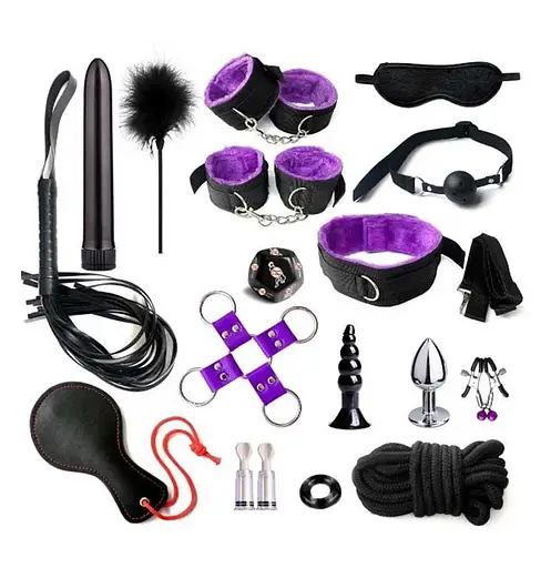 БДСМ набор (Бандажный набор) по 17 предметам – Садо-мазо - фото 1