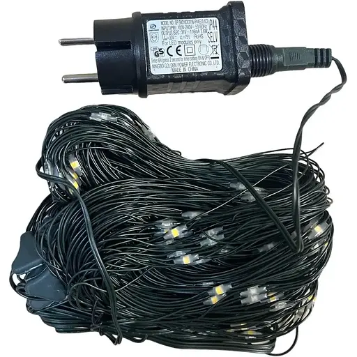 Гирлянда уличная сетка 180 LED 3х2 метра для садово-паркового дизайна - фото 2