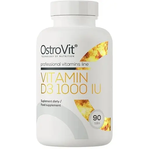 Холекальциферол OstroVit Vitamin D3 1000 IU, 90 таблеток