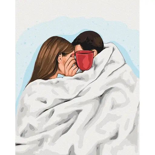 Картина по номерам на підрамнику Brushme Кава на двох, Alla Berezovska - фото 1