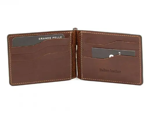 Чоловічий шкіряний гаманець Grande Pelle acs0029493 - фото 3