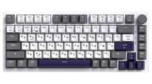 Клавіатура GamePro Genesis Warden MK160P RGB White/Grey