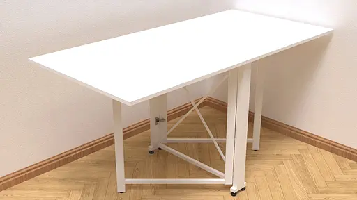 Стіл-книга трансформер Оріон 2 Ferrum-decor 750x1520x730 Білий метал ДСП Біле 16 мм (FRD-104590) - фото 4