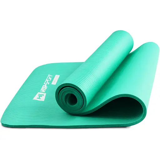 Мат для фитнеса и йоги Hop-Sport HS-N010GM 1см бирюзовый - фото 3